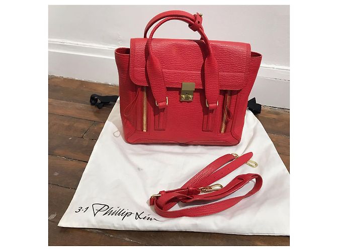 3.1 PHILLIP LIM Borse T. Pelle Rosso - vista 3