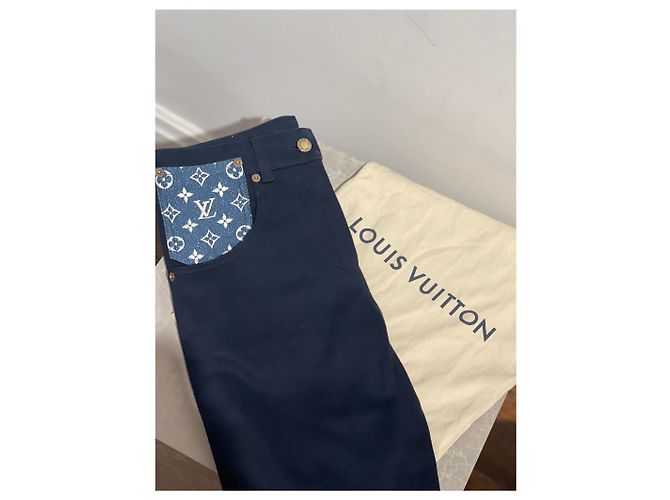 LOUIS VUITTON Jeans T.FR 34 Algodón Azul - vista 3