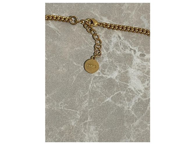 Collares DIOR T. Metal Dorado - vista 4