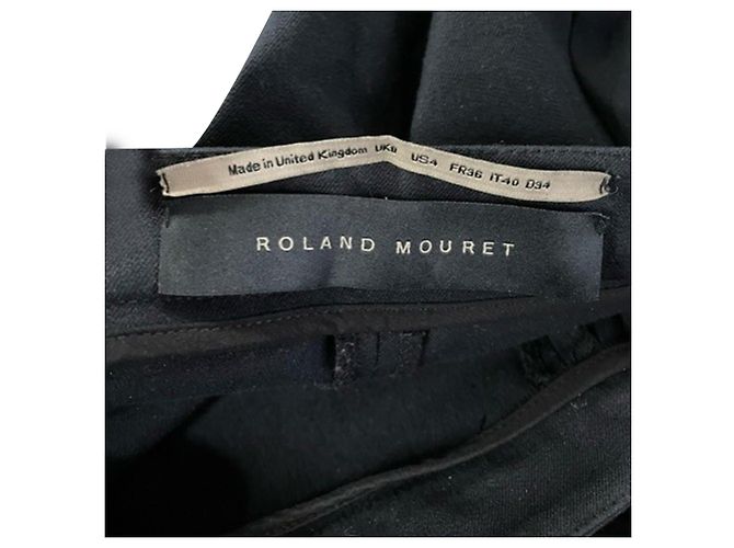 Pantalones Roland Mouret en algodón negro - vista 3