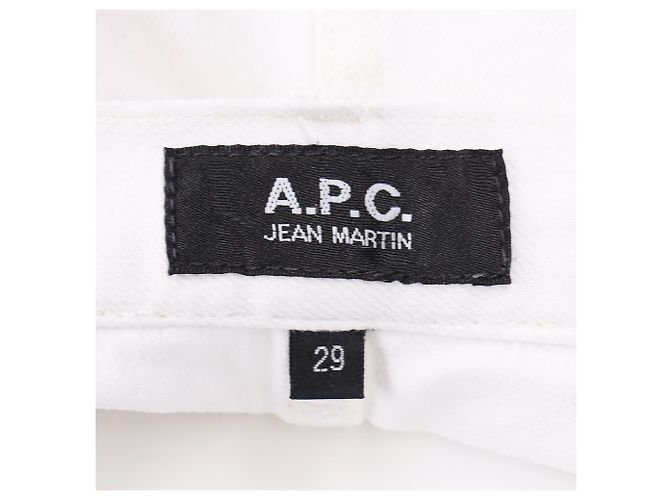 Apc Jeans Martin A.P.C. in cotone bianco - vista 4