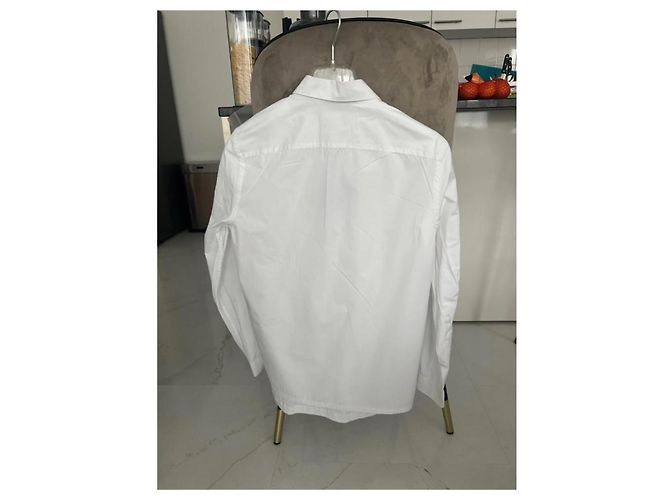 Chemise Prada en coton blanc M - vue 4