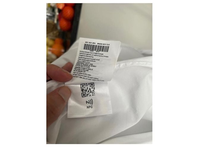 Chemise Prada en coton blanc M - vue 8