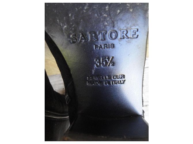 Autre Marque Botines Sartore de ante negro - vista 7