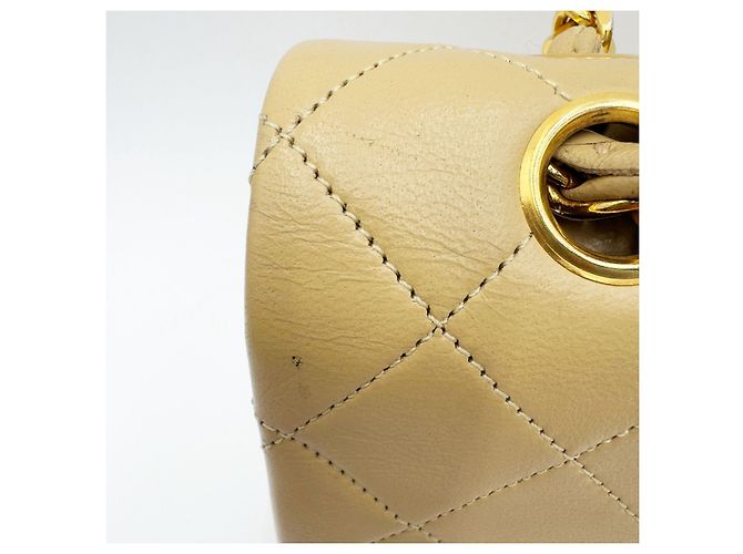 Timeless Chanel Clássico Atemporal Fecho Giratório Médio Duplo com GHW 24K Bege - vista 13