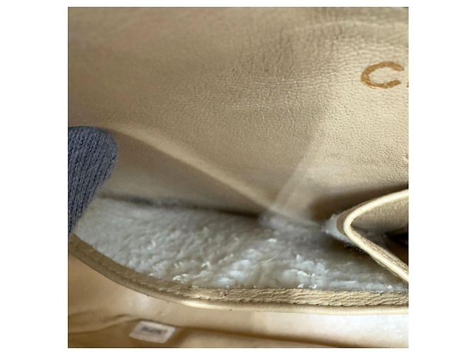 Timeless Chanel Clássico Atemporal Fecho Giratório Médio Duplo com GHW 24K Bege - vista 19