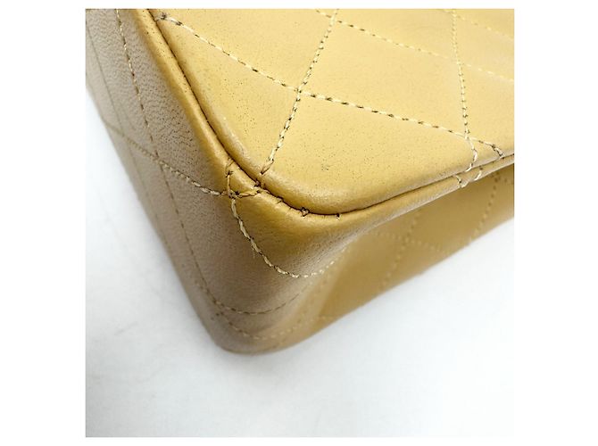 Timeless Chanel Clássico Atemporal Fecho Giratório Médio Duplo com GHW 24K Bege - vista 9