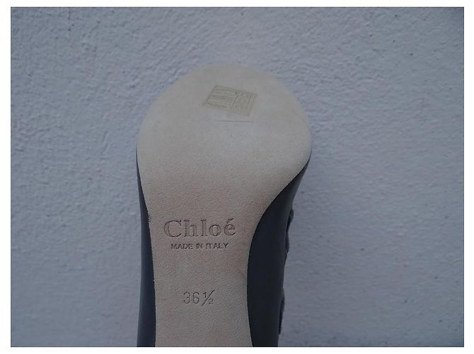 Chloé Pumps aus Leder Grau Größe 36,5 - Ansicht 10