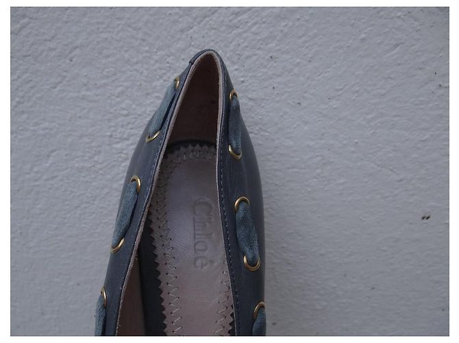 Chloé Pumps aus Leder Grau Größe 36,5 - Ansicht 4