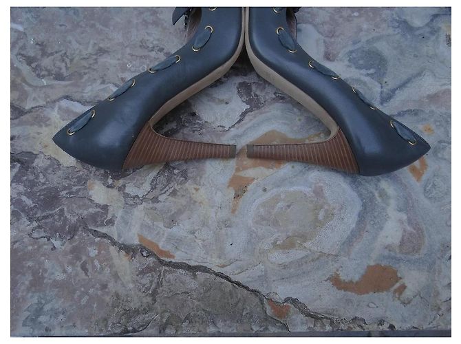 Chloé Pumps aus Leder Grau Größe 36,5 - Ansicht 6