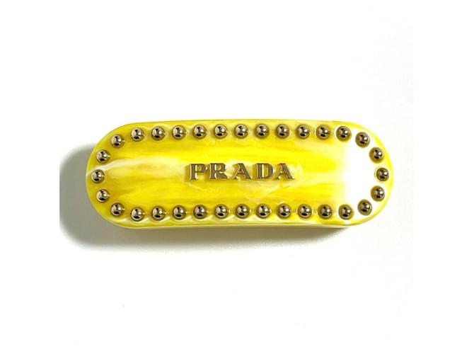 Fermaglio per capelli giallo da donna Prada - vista 2
