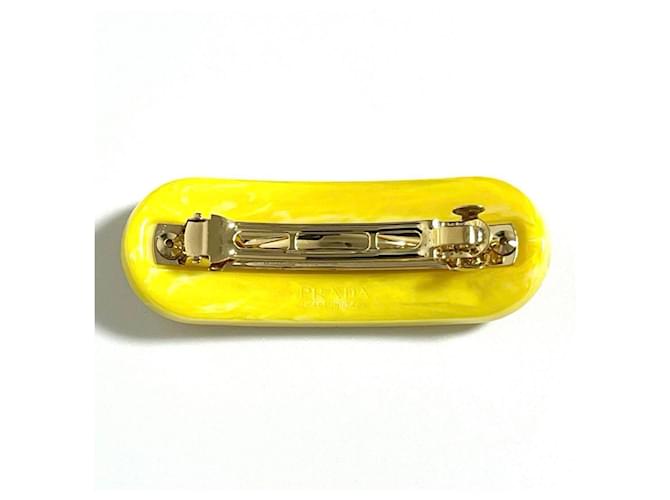 Fermaglio per capelli giallo da donna Prada - vista 3