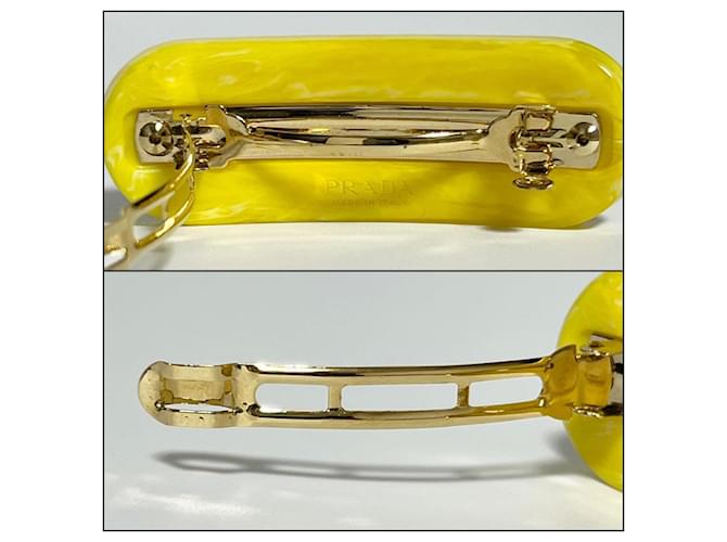 Fermaglio per capelli giallo da donna Prada - vista 5