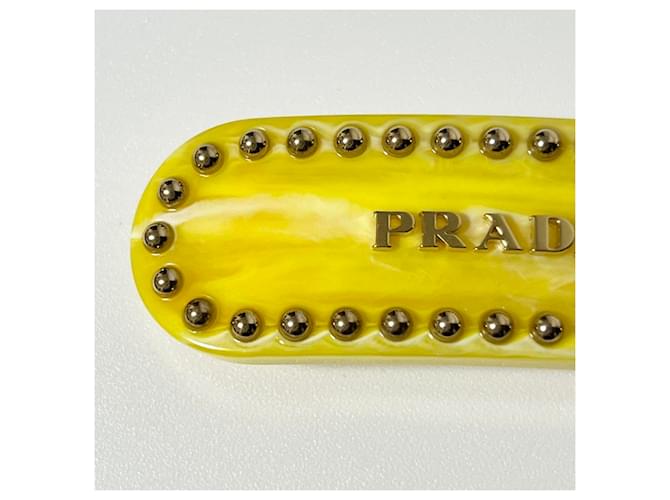 Fermaglio per capelli giallo da donna Prada - vista 6