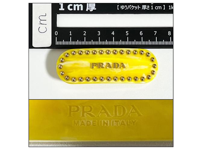 Fermaglio per capelli giallo da donna Prada - vista 9