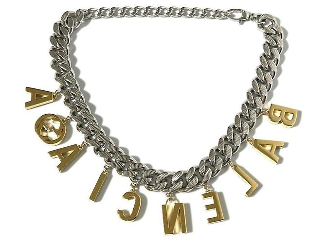 Collana Pendente Choker Script da Uomo GUCCI BALENCIAGA - vista 2