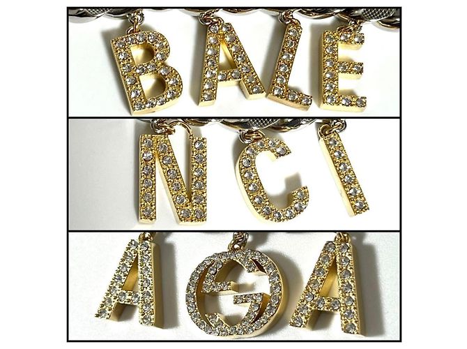 Collana Pendente Choker Script da Uomo GUCCI BALENCIAGA - vista 5