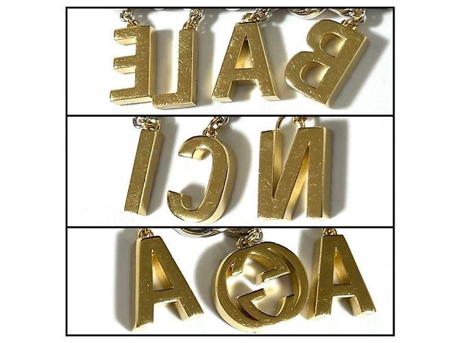 Collana Pendente Choker Script da Uomo GUCCI BALENCIAGA - vista 6