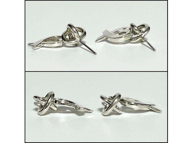 Tiffany & Co Orecchini Loving Heart da donna Tiffany Argento - vista 6