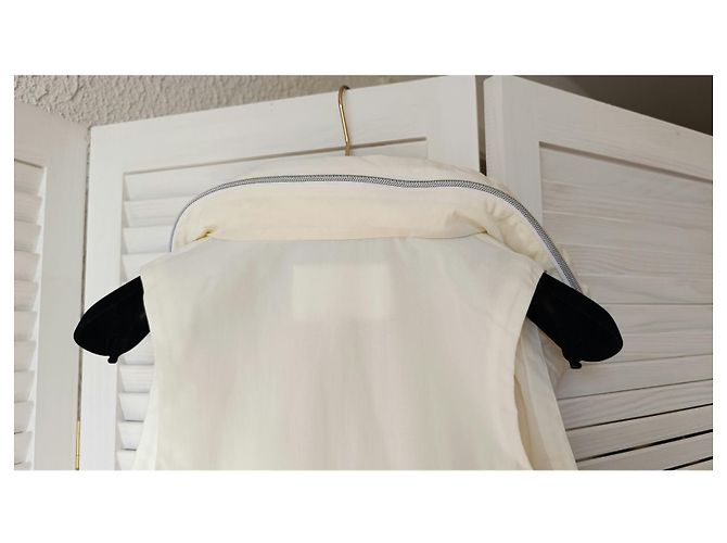 2018 18P Chanel & Karl Lagerfeld línea deportiva chaleco logo CC botones Beige - vista 13