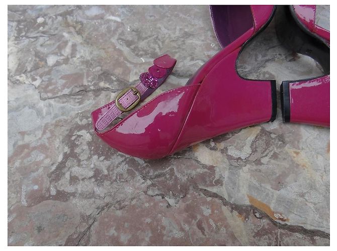 Tacchi Marc Jacobs in pelle vernice viola Porpora - vista 11