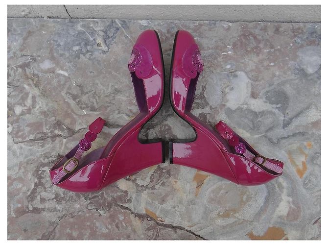 Tacchi Marc Jacobs in pelle vernice viola Porpora - vista 9