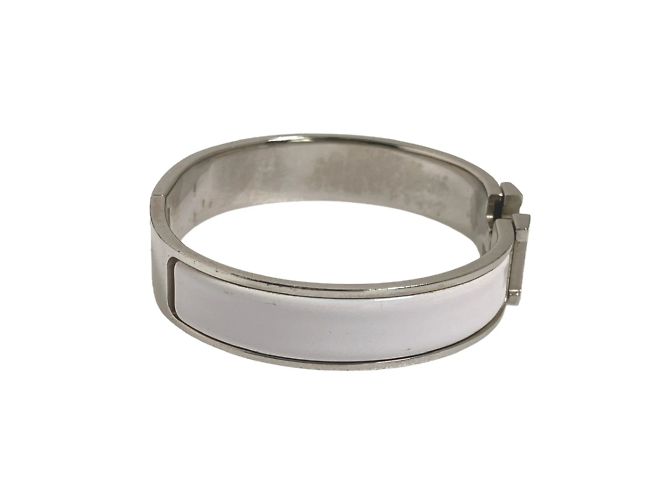 Hermès Pulsera Bangle HERMES Clic HERMES Plata Blanco - vista 3