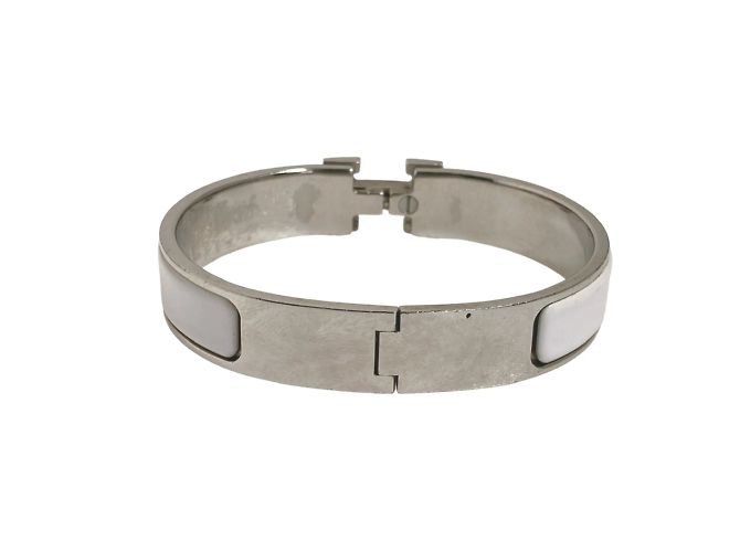 Hermès Pulsera Bangle HERMES Clic HERMES Plata Blanco - vista 5