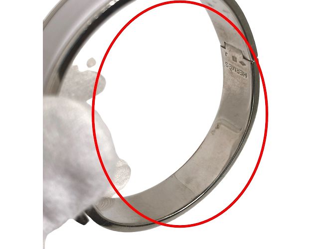 Hermès Pulsera Bangle HERMES Clic HERMES Plata Blanco - vista 8