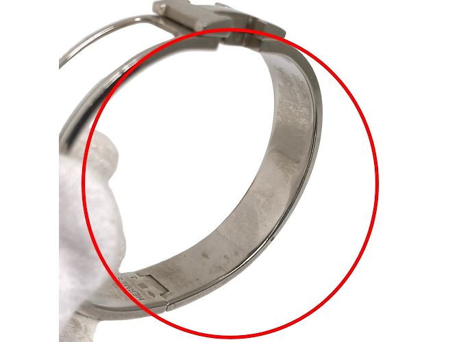 Hermès Pulsera Bangle HERMES Clic HERMES Plata Blanco - vista 9