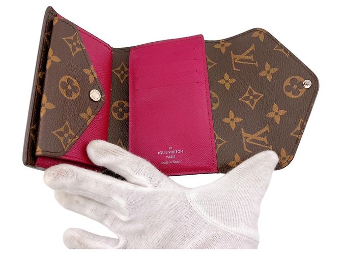 Louis Vuitton Dreifach-Brieftasche in Fuchsia Fuschia - Ansicht 11