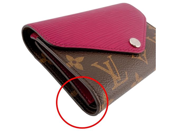 Louis Vuitton Dreifach-Brieftasche in Fuchsia Fuschia - Ansicht 5