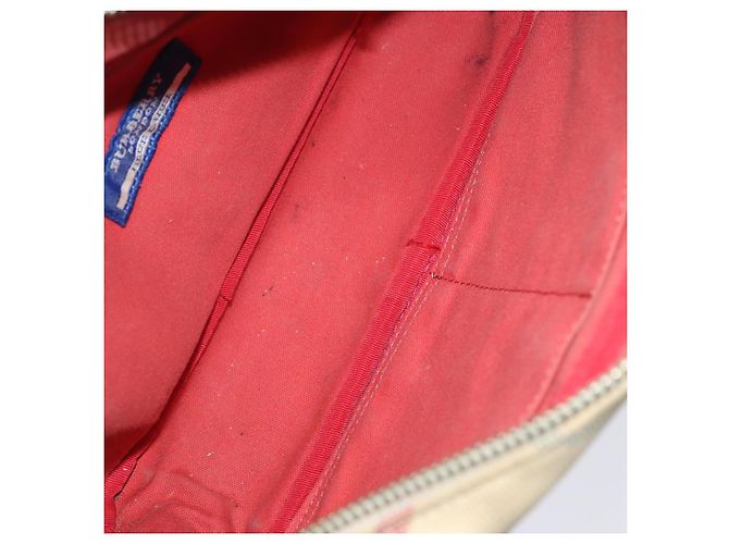 Bolso de hombro Burberry Nova Check Blue Label de lona beige roja Auth ti1983 - vista 12
