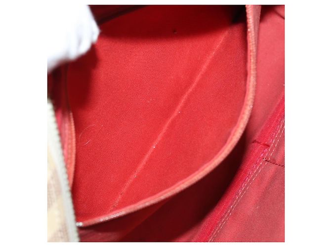 Bolso de hombro Burberry Nova Check Blue Label de lona beige roja Auth ti1983 - vista 20
