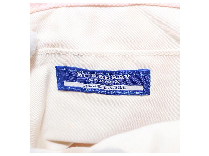 Borsa a mano in tela Burberry Blue Label rosa beige Auth ti1990 - vista 10