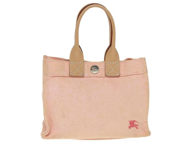 Borsa a mano in tela Burberry Blue Label rosa beige Auth ti1990 - vista 13
