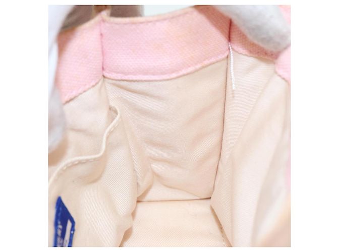 Borsa a mano in tela Burberry Blue Label rosa beige Auth ti1990 - vista 19