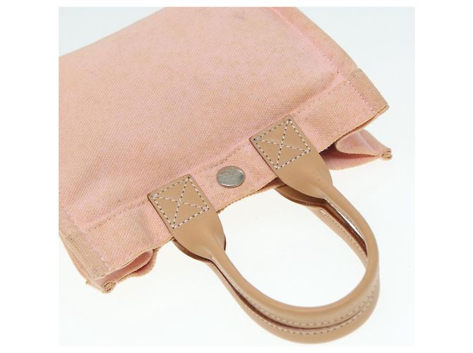 Borsa a mano in tela Burberry Blue Label rosa beige Auth ti1990 - vista 6