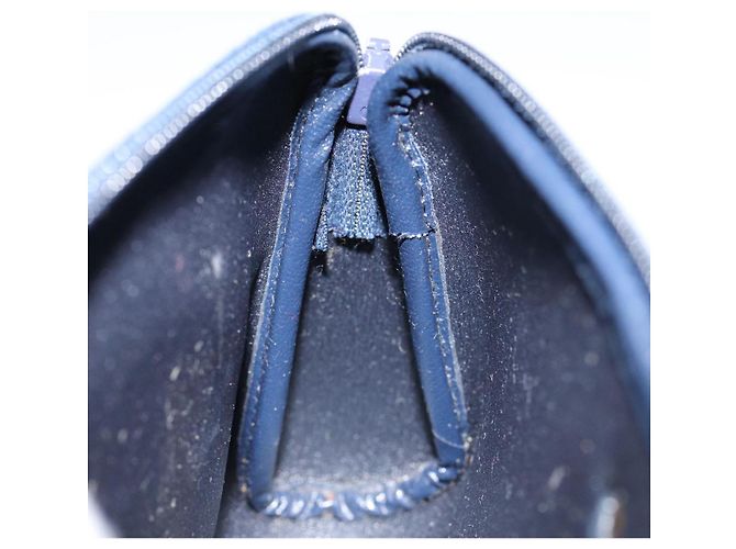 Pochette in tela Trotter Christian Dior blu navy oro Auth bs17208 D'oro - vista 12