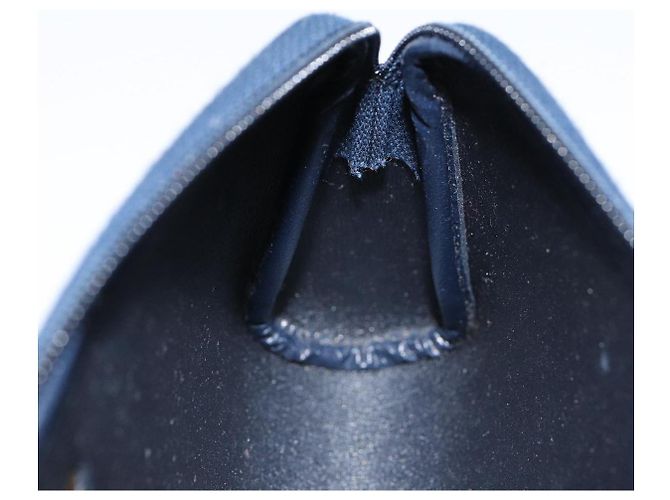 Pochette in tela Trotter Christian Dior blu navy oro Auth bs17208 D'oro - vista 17