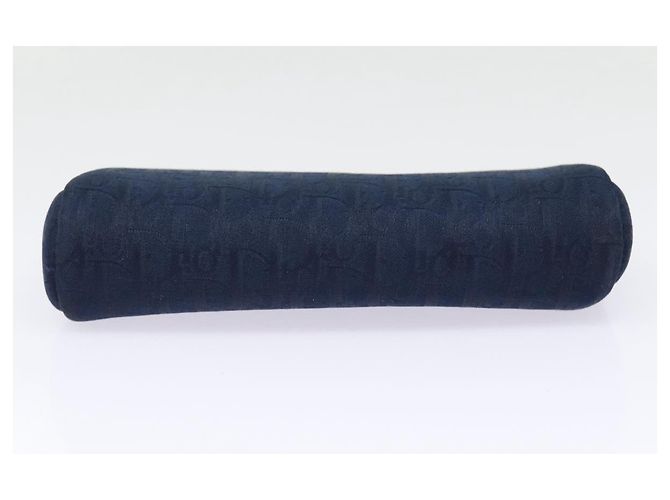 Pochette in tela Trotter Christian Dior blu navy oro Auth bs17208 D'oro - vista 6