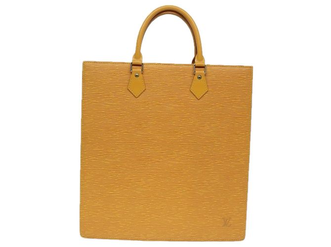 LOUIS VUITTON Epi Sac Plat Borsa a Mano Gialla M52079 LV Auth ep5391 Giallo - vista 13