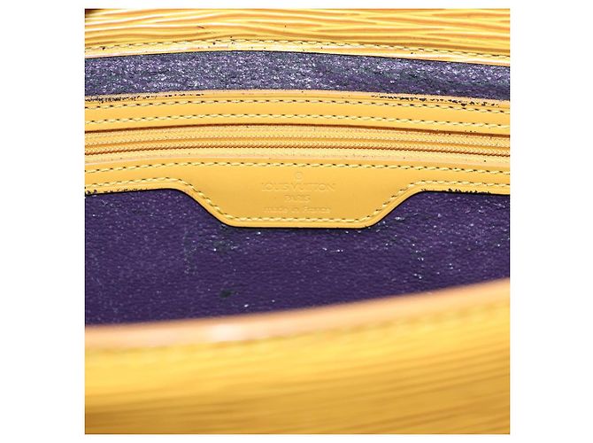 LOUIS VUITTON Epi Sac Plat Borsa a Mano Gialla M52079 LV Auth ep5391 Giallo - vista 17