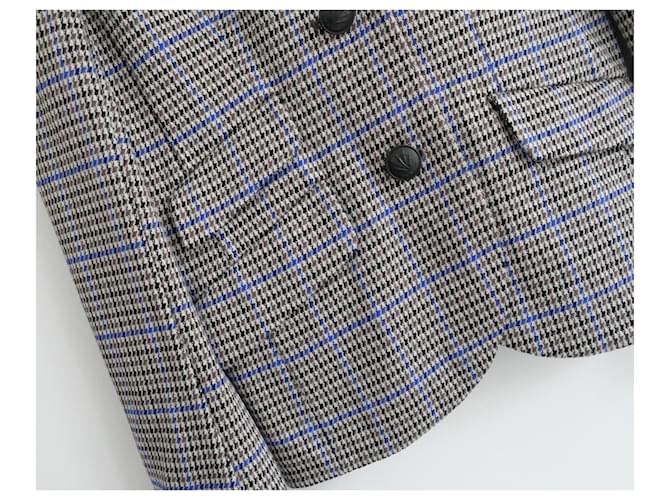 Giacca Blazer a quadri marrone e blu Rag & Bone Slade - vista 3