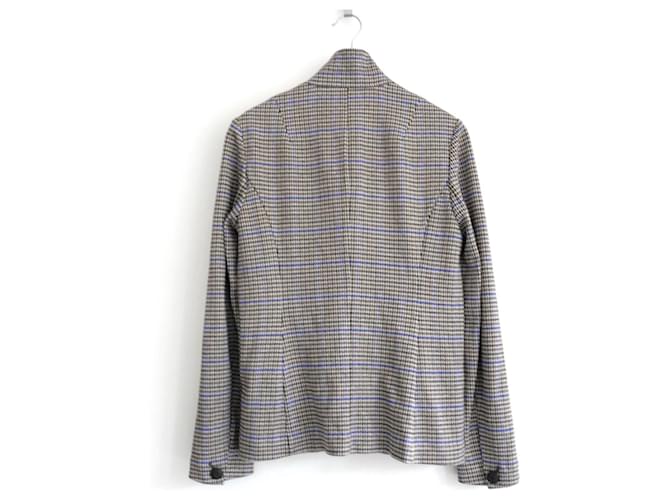 Giacca Blazer a quadri marrone e blu Rag & Bone Slade - vista 4
