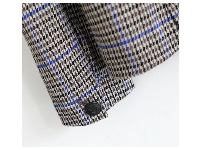 Giacca Blazer a quadri marrone e blu Rag & Bone Slade - vista 5