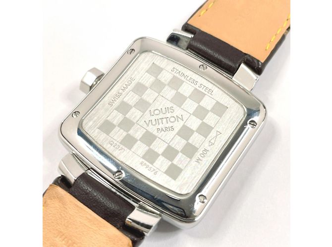 Louis Vuitton Speedy Duojet Q2371 Uhr Braun Silber - Ansicht 7