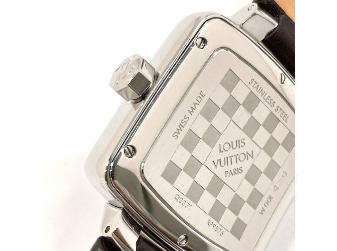 Louis Vuitton Speedy Duojet Q2371 Uhr Braun Silber - Ansicht 8
