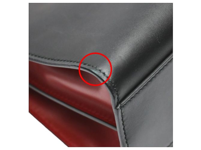 Gucci Bamboo Lederhandtasche Schwarz - Ansicht 7
