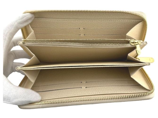 Cartera Larga Damier Azur Louis Vuitton Blanco - vista 11